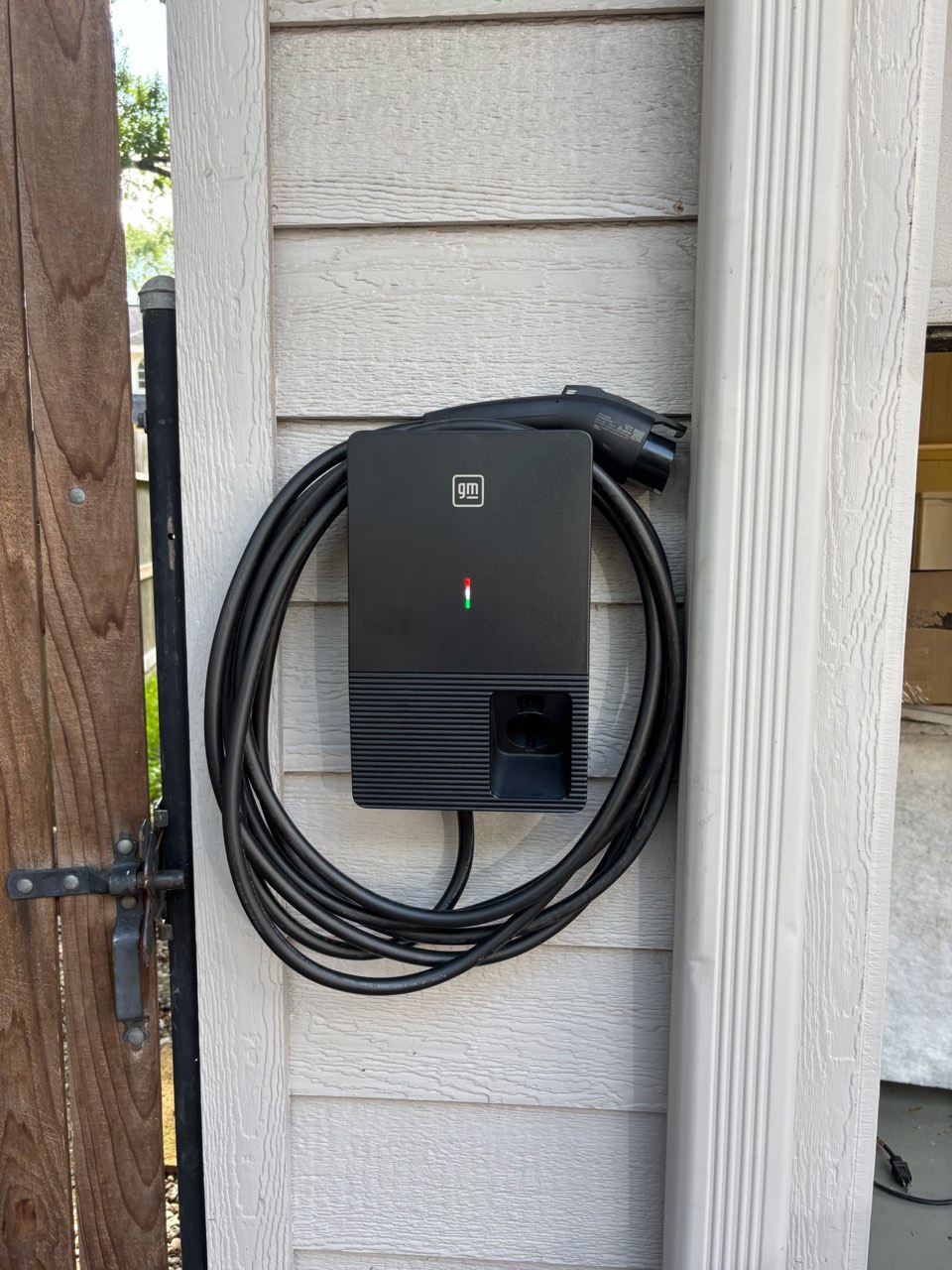 Tesla Wall Connector installed in a Houston garage