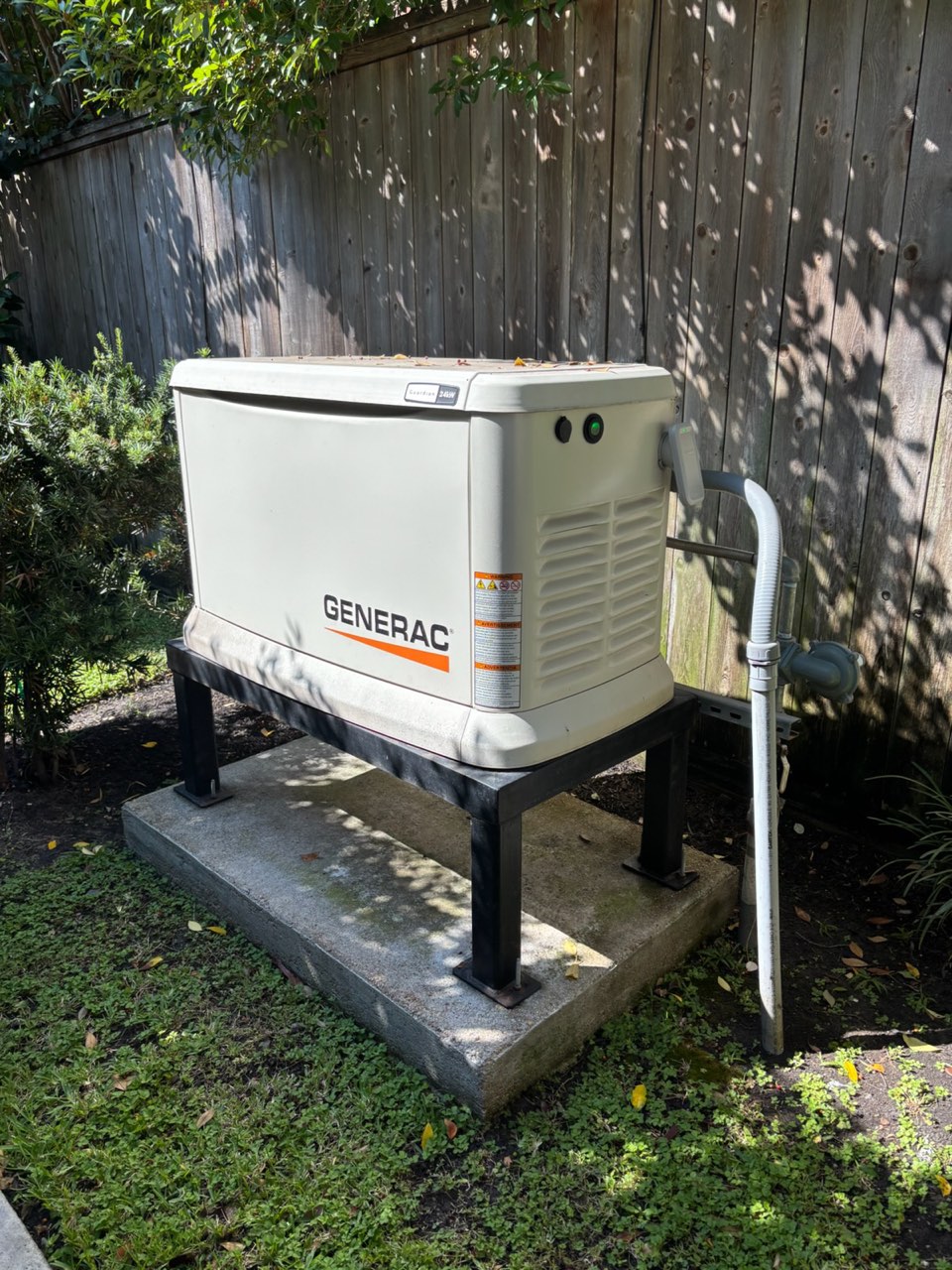 Standby generator and transfer switch installed by VCG Electrical