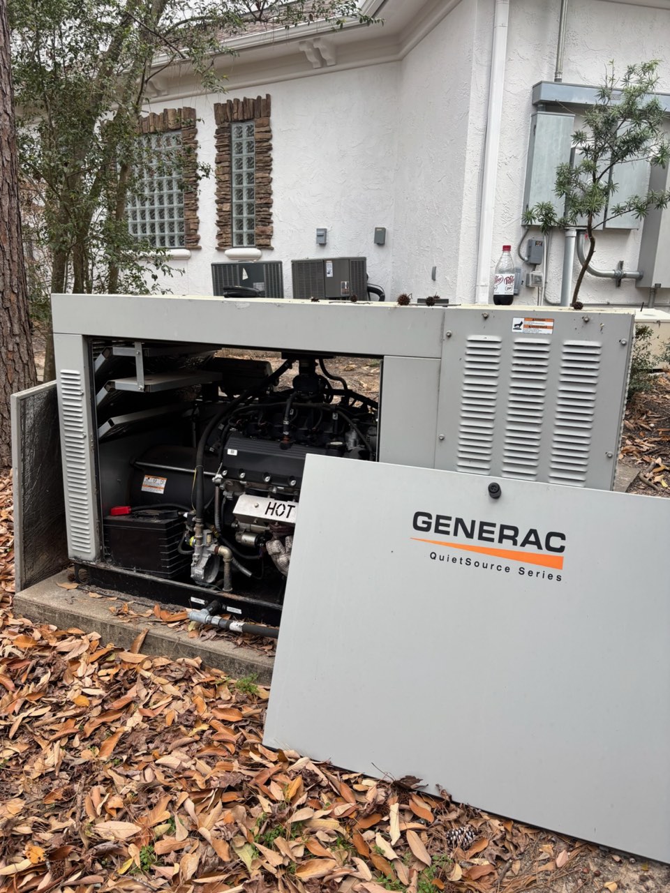 Completed home standby generator project in the Houston metro