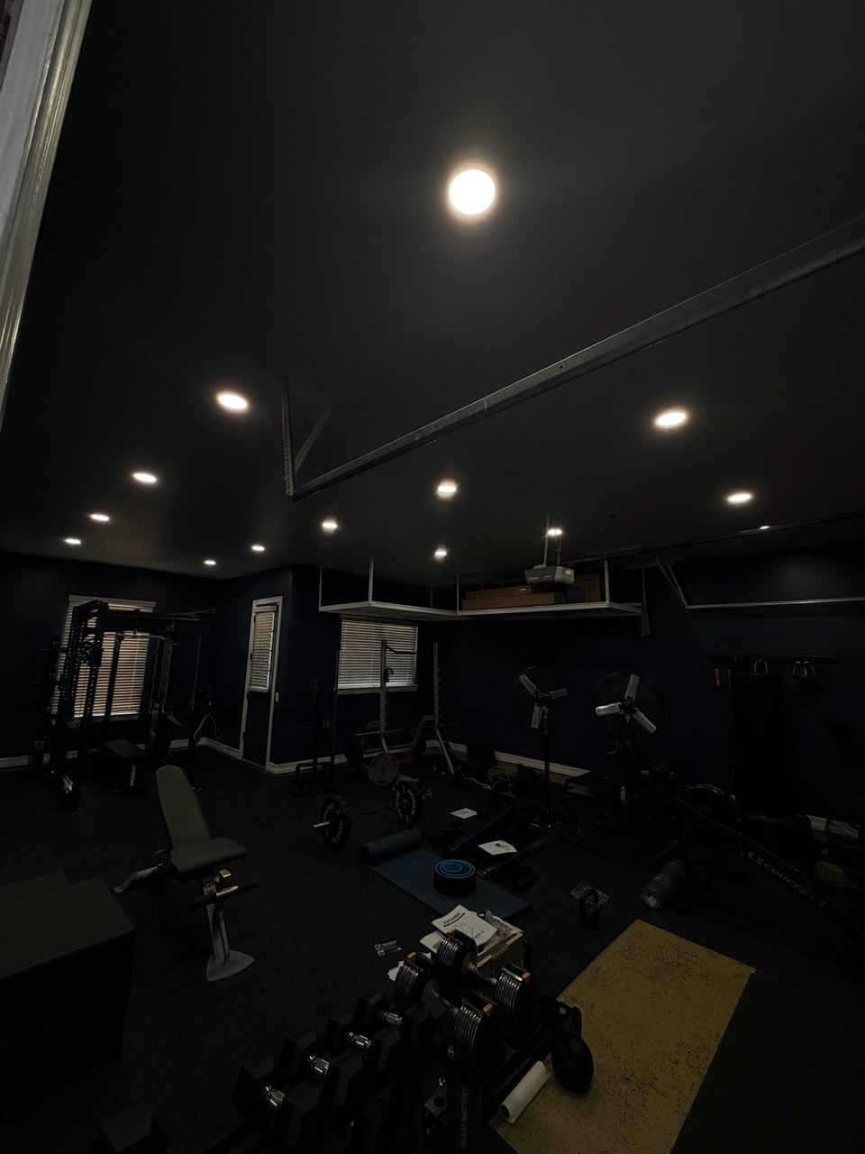 Interior lighting and fixture install at a Houston home